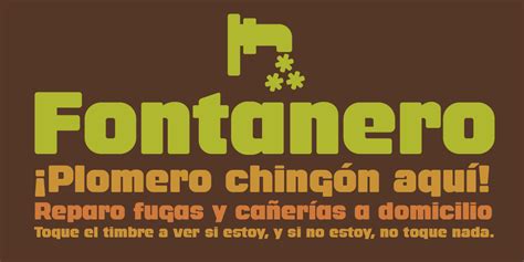 video fontanero|Fontanero Font Family · 1001 Fonts.